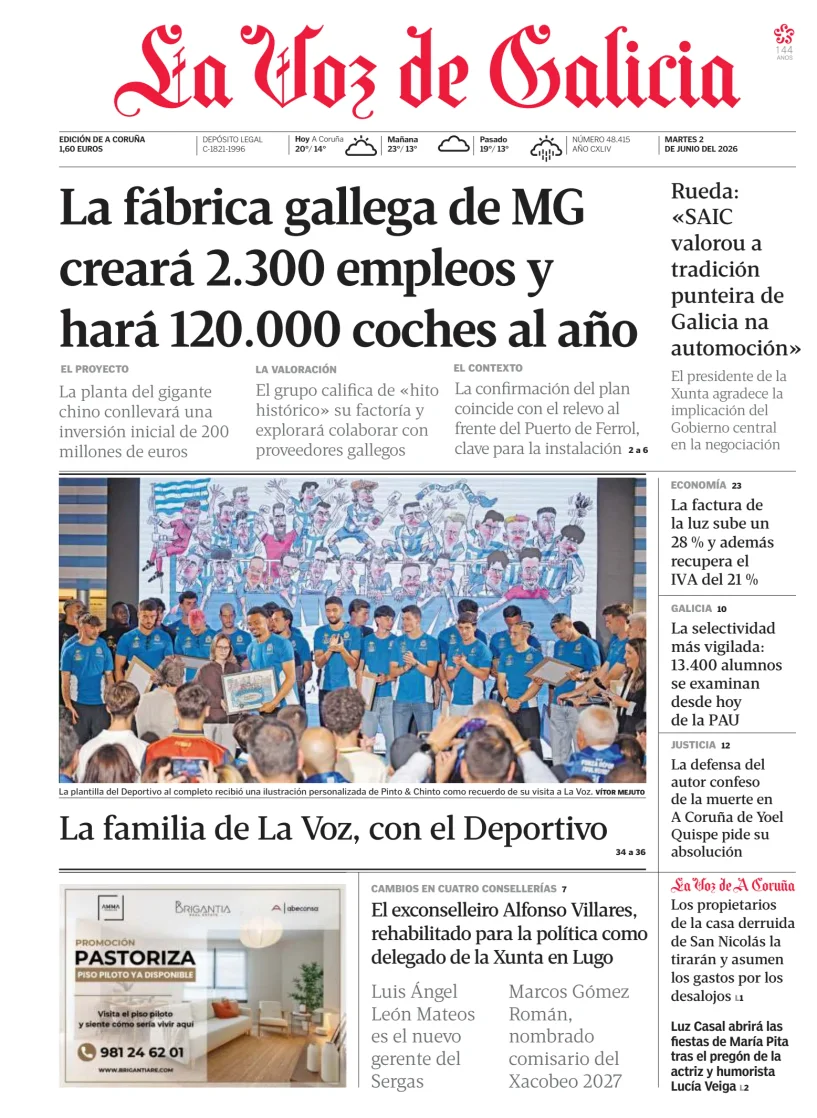 La Voz de Galicia — 02/06