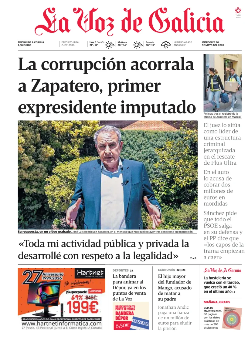 La Voz de Galicia — 20/05