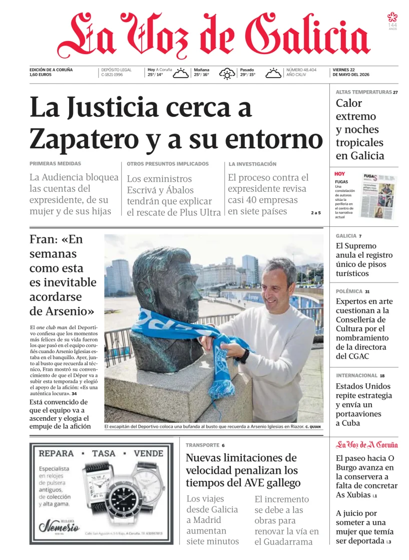 La Voz de Galicia — 22/05