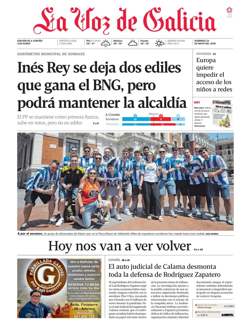 La Voz de Galicia — 24/05