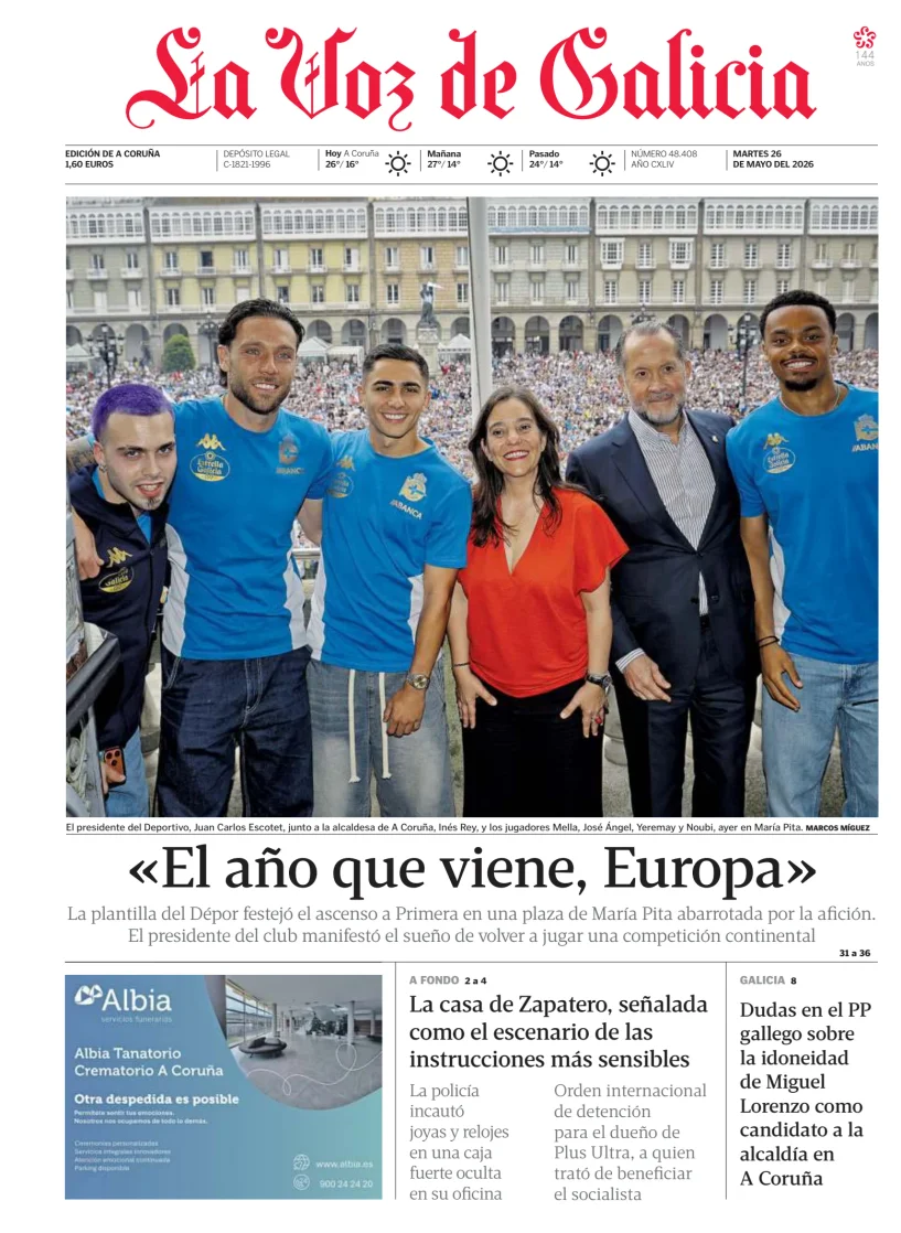 La Voz de Galicia — 26/05
