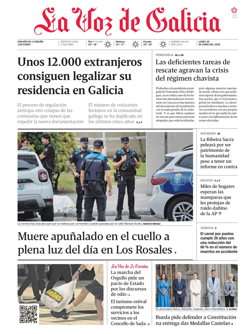 La Voz de Galicia — 29/06
