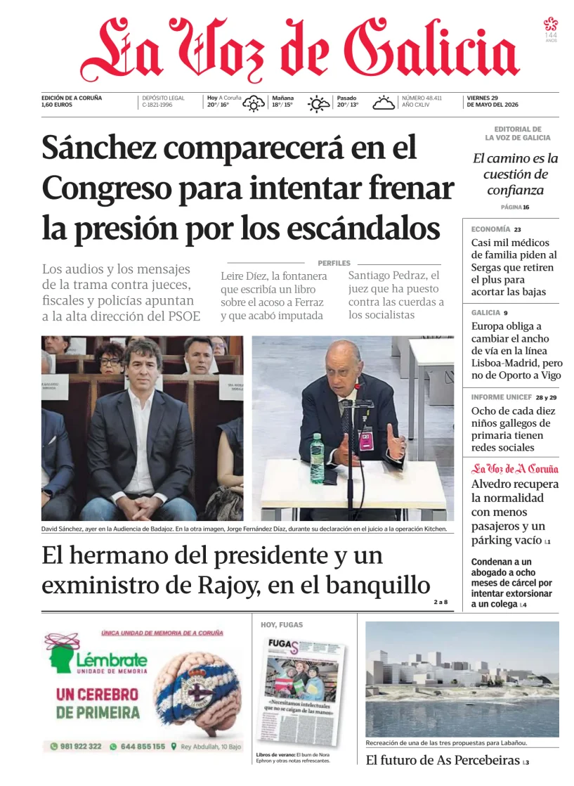 La Voz de Galicia — 29/05