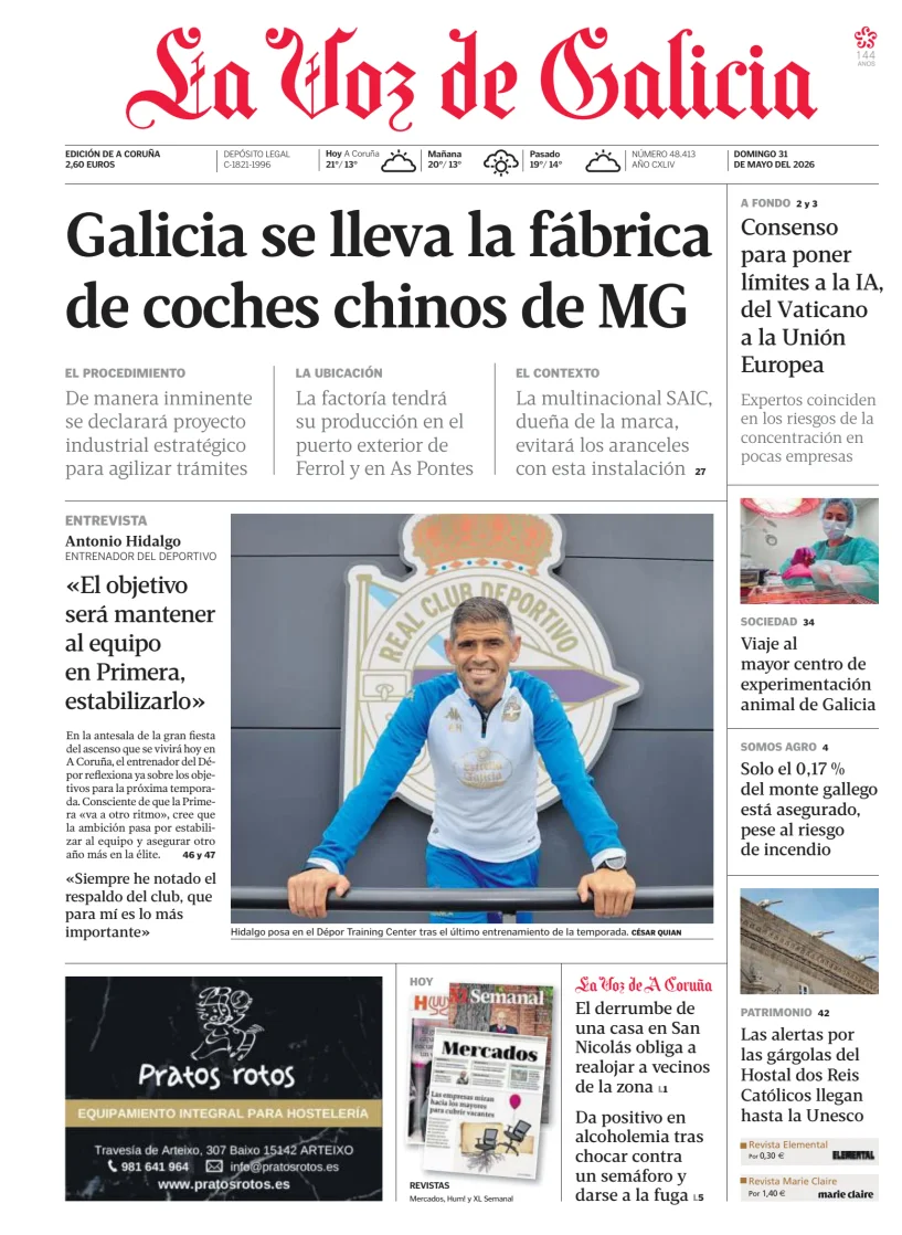 La Voz de Galicia — 31/05