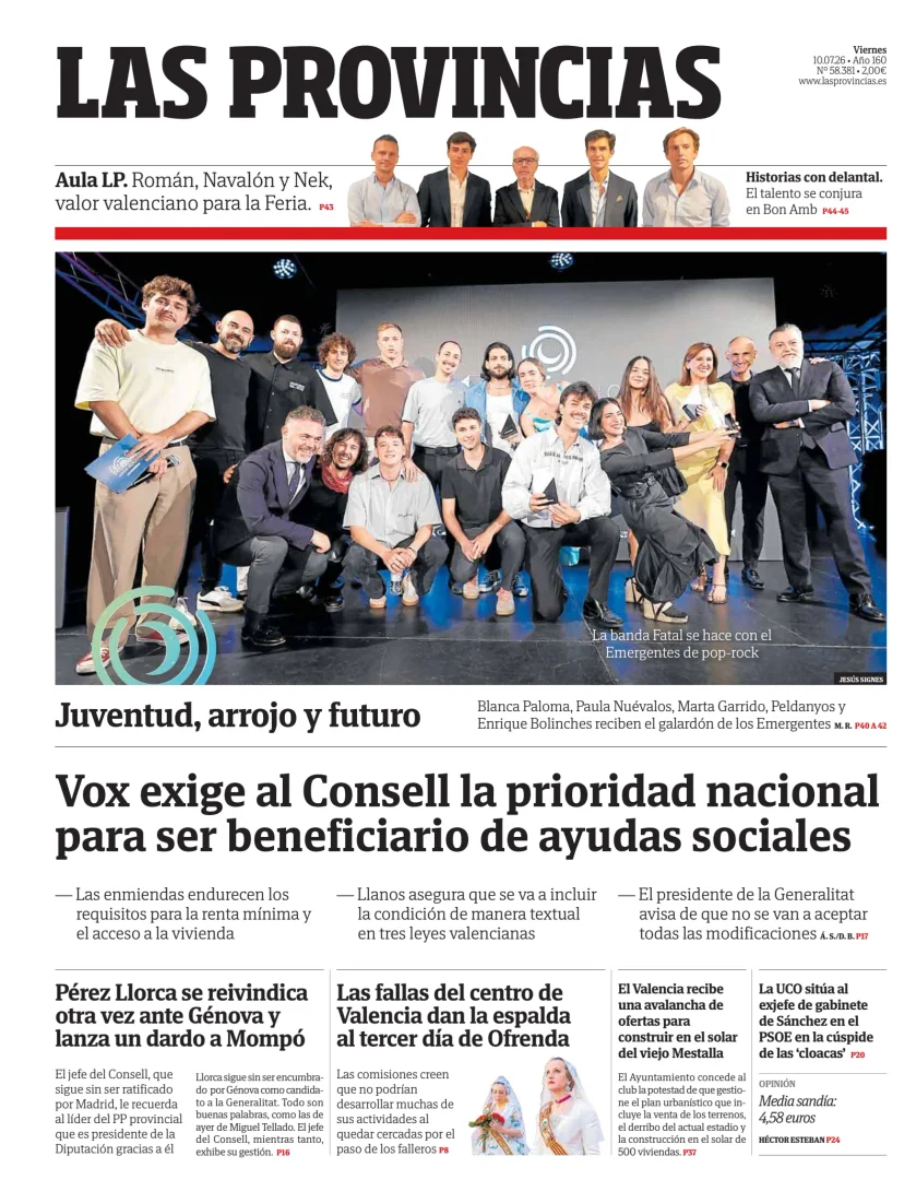 Portada de Las Provincias
