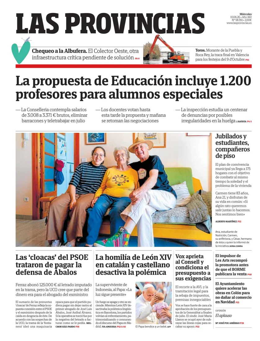 Portada de Las Provincias