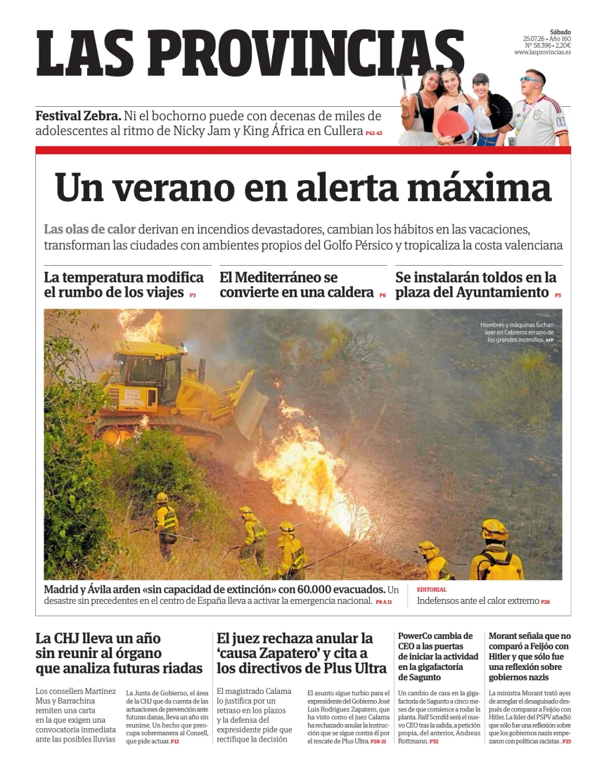 Portada de Las Provincias