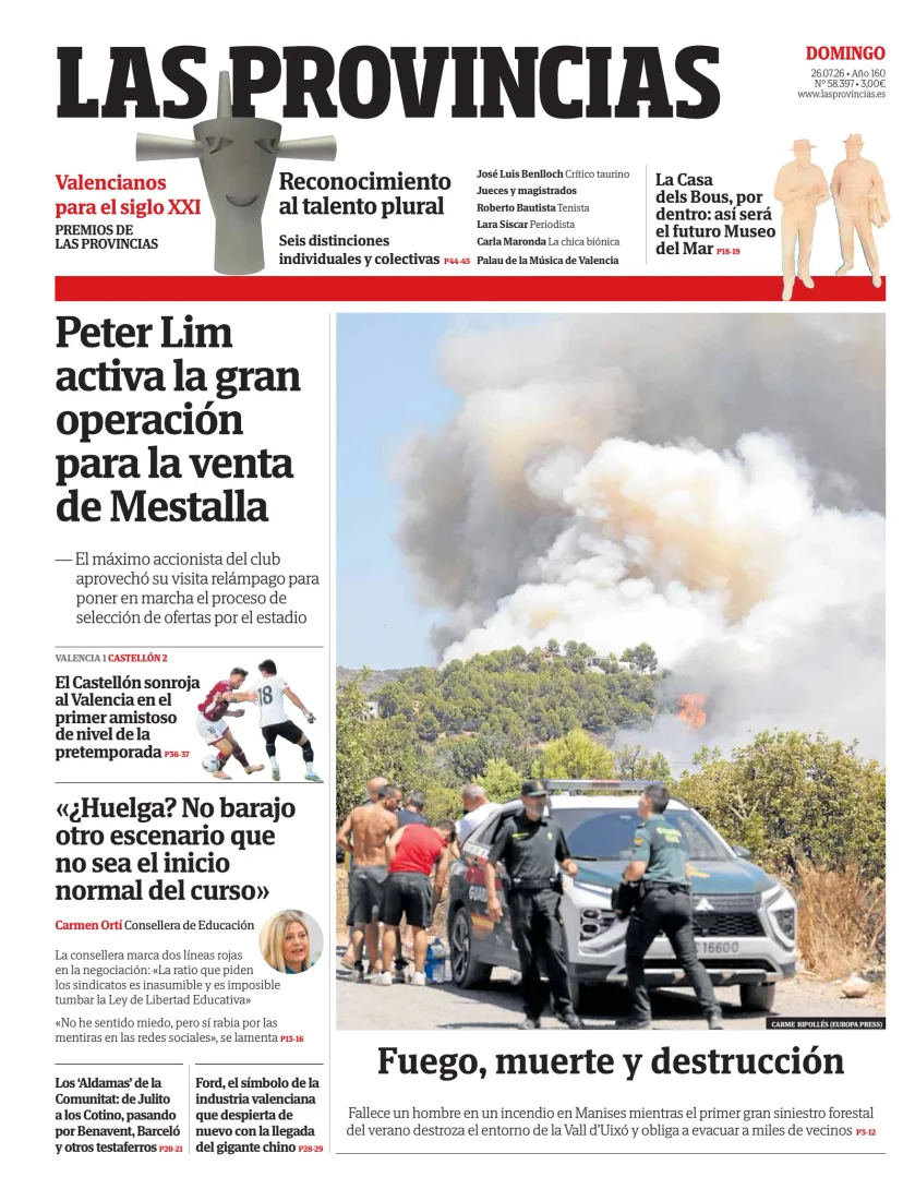 Portada de Las Provincias