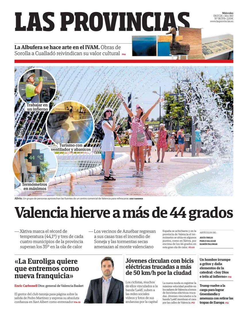 Portada de Las Provincias