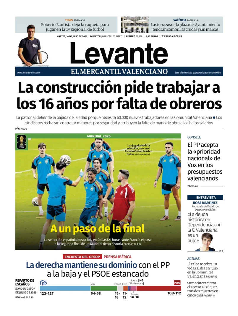 Levante EMV (Costera) — 14/07
