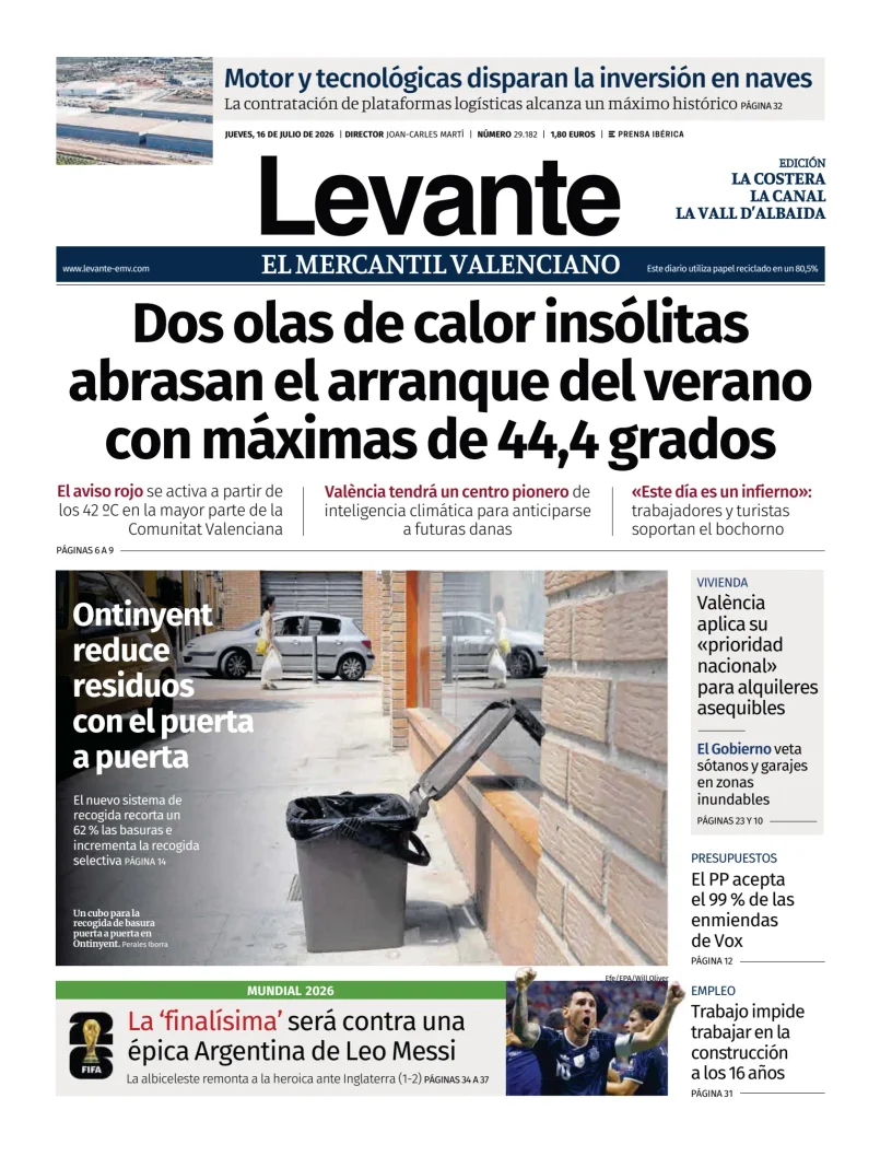 Levante EMV (Costera) — 16/07
