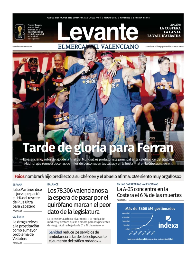 Levante EMV (Costera) — 21/07