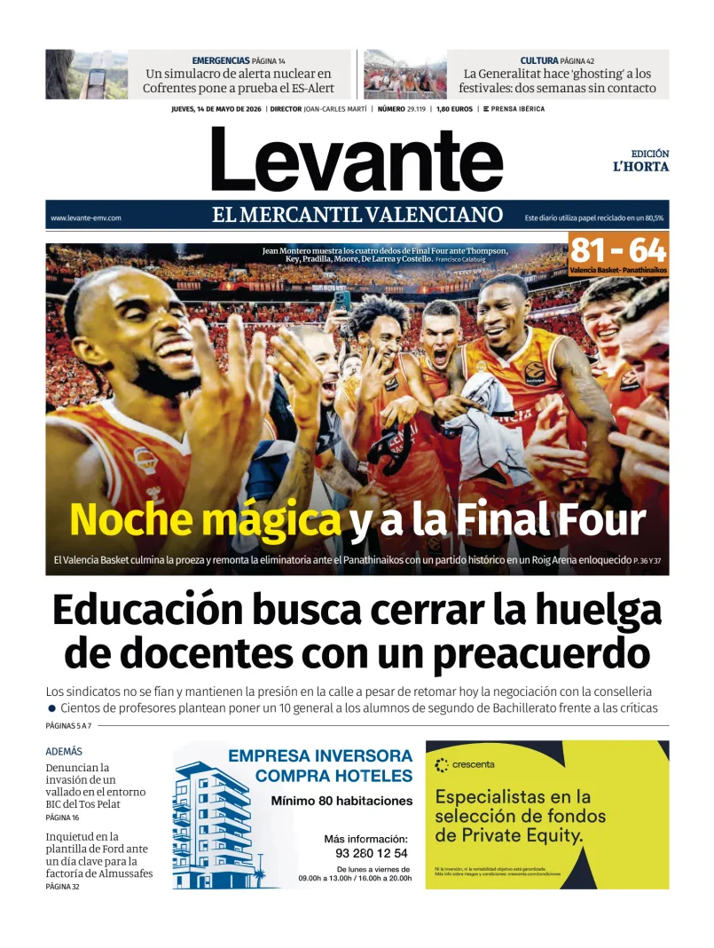 Levante EMV (Horta) — 14/05