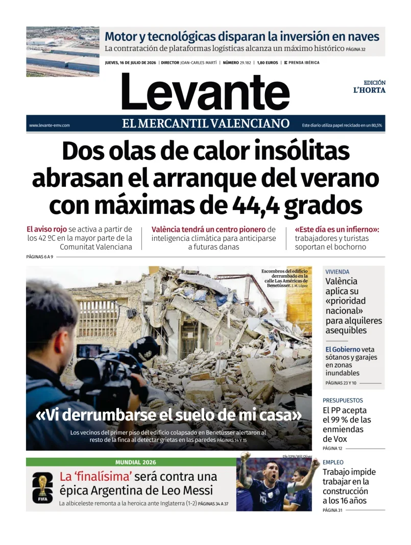 Levante EMV (Horta) — 16/07