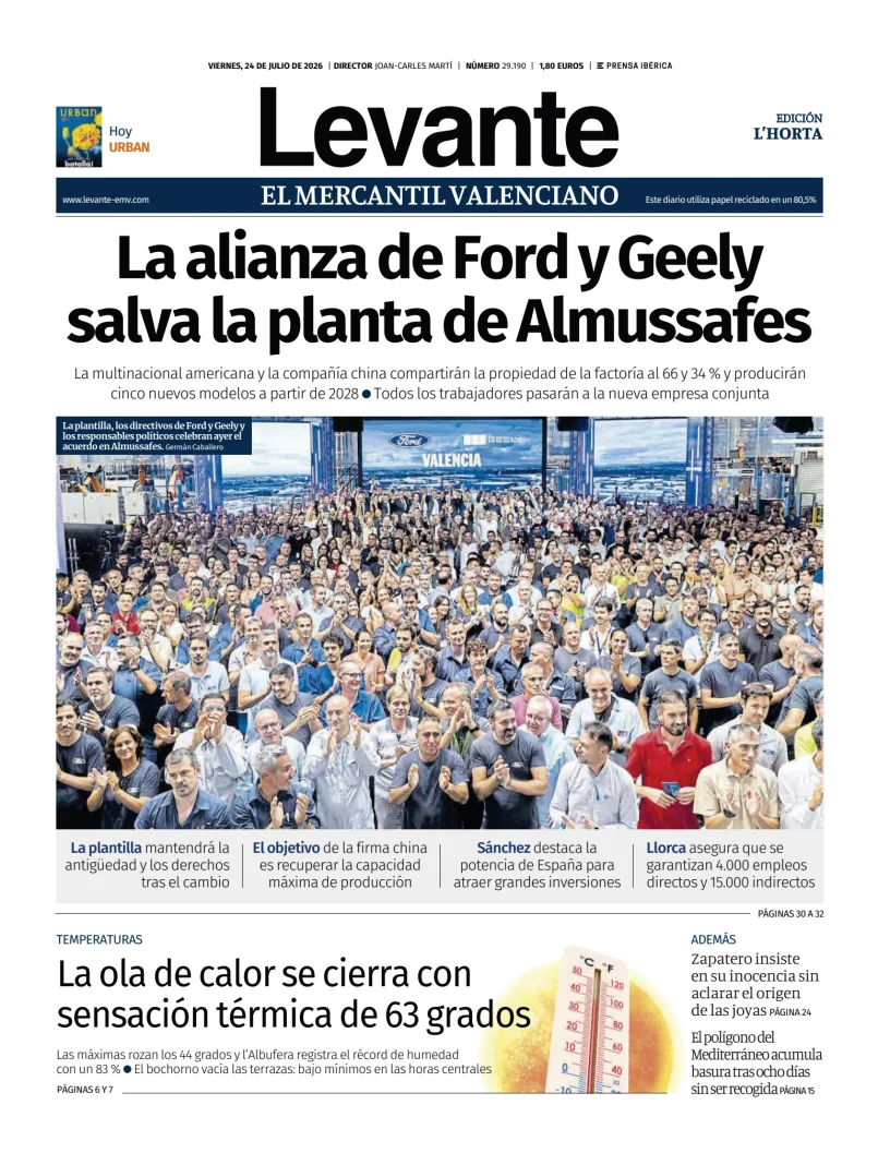 Portada de Levante EMV (Horta)