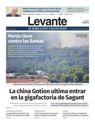 Portada de Levante EMV (Horta), 28 de julio de 2026