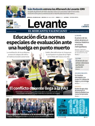 Portada de Levante EMV (Horta), 3 de junio de 2026