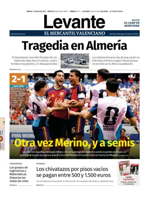 Portada de Levante EMV (Morvedre), 11 de julio de 2026