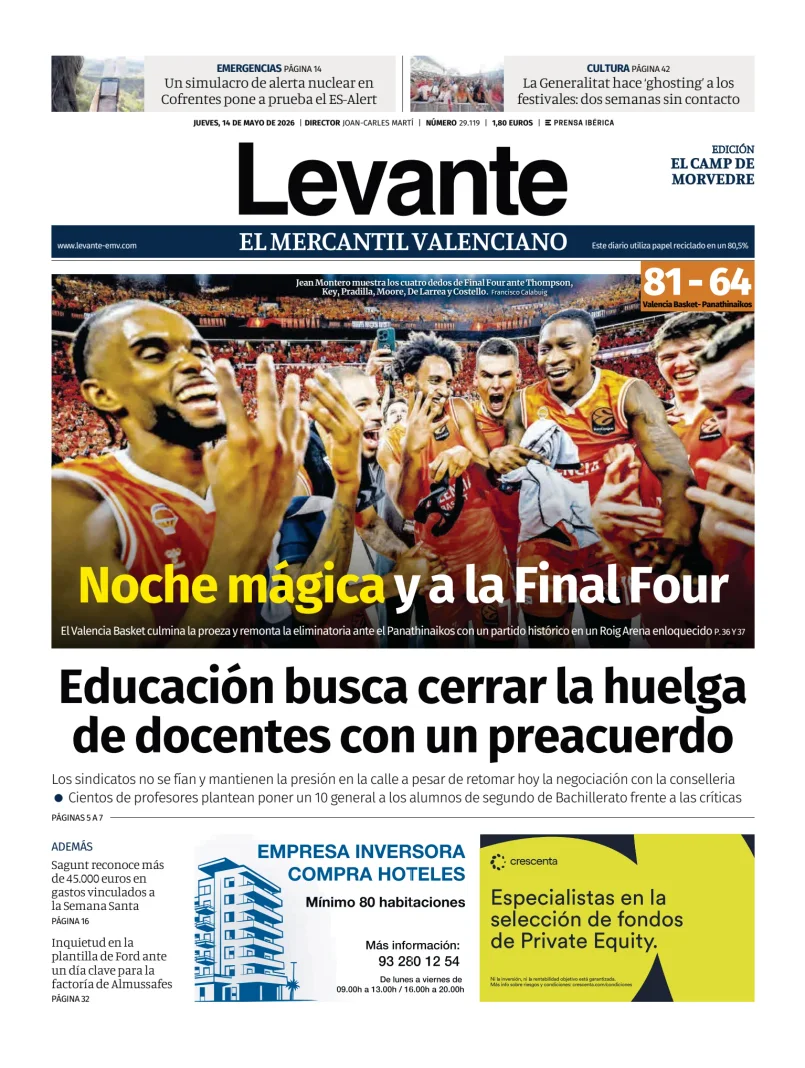 Levante EMV (Morvedre) — 14/05