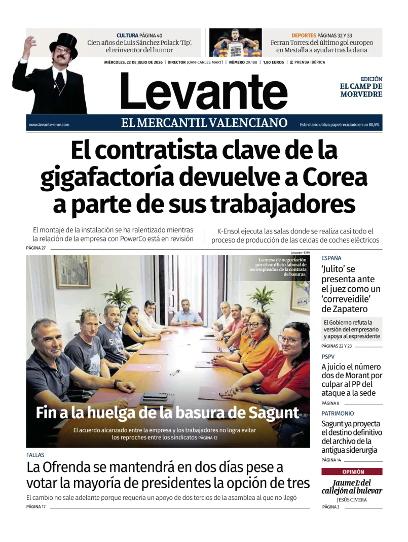 Portada de Levante EMV (Morvedre)