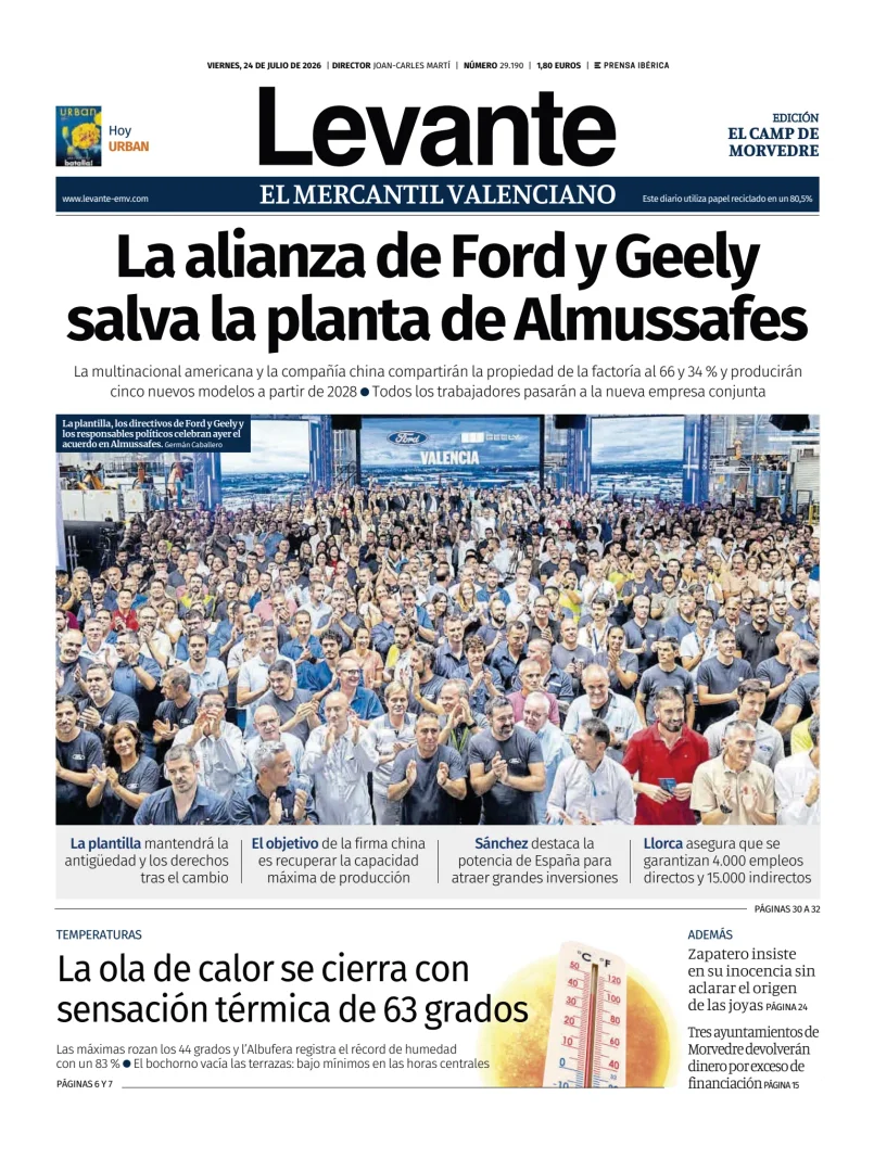 Portada de Levante EMV (Morvedre)