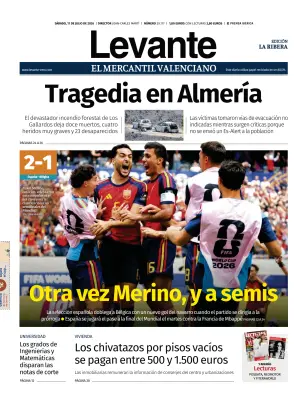 Portada de Levante EMV (Ribera), 11 de julio de 2026