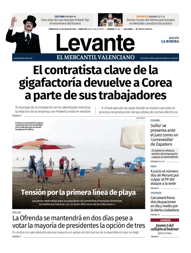 Portada de Levante EMV (Ribera)