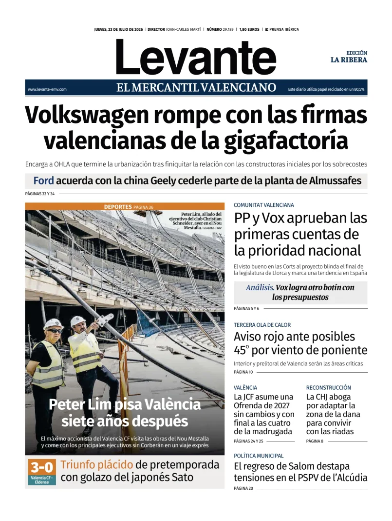 Portada de Levante EMV (Ribera)