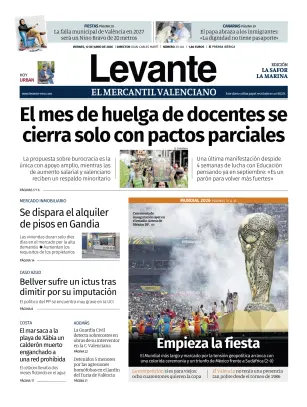 Portada de Levante EMV (Safor), 12 de junio de 2026