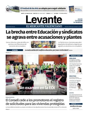 Portada de Levante EMV (Safor), 2 de junio de 2026