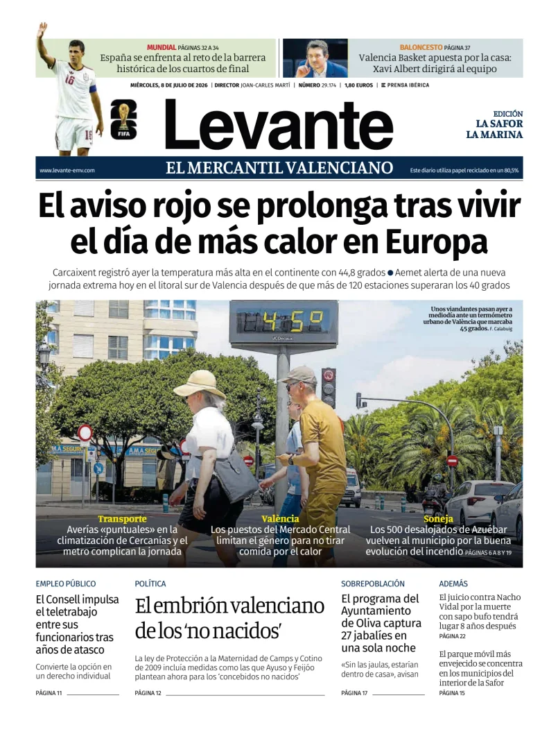 Portada de Levante EMV (Safor)