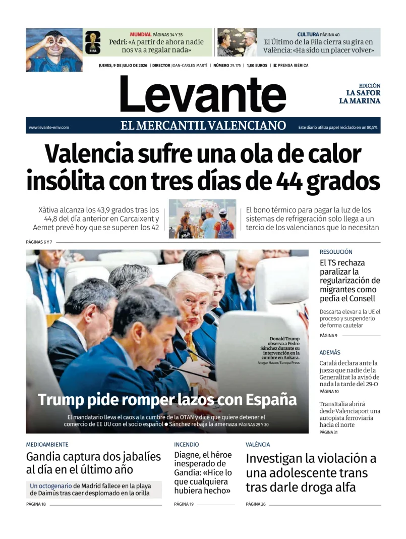 Portada de Levante EMV (Safor)