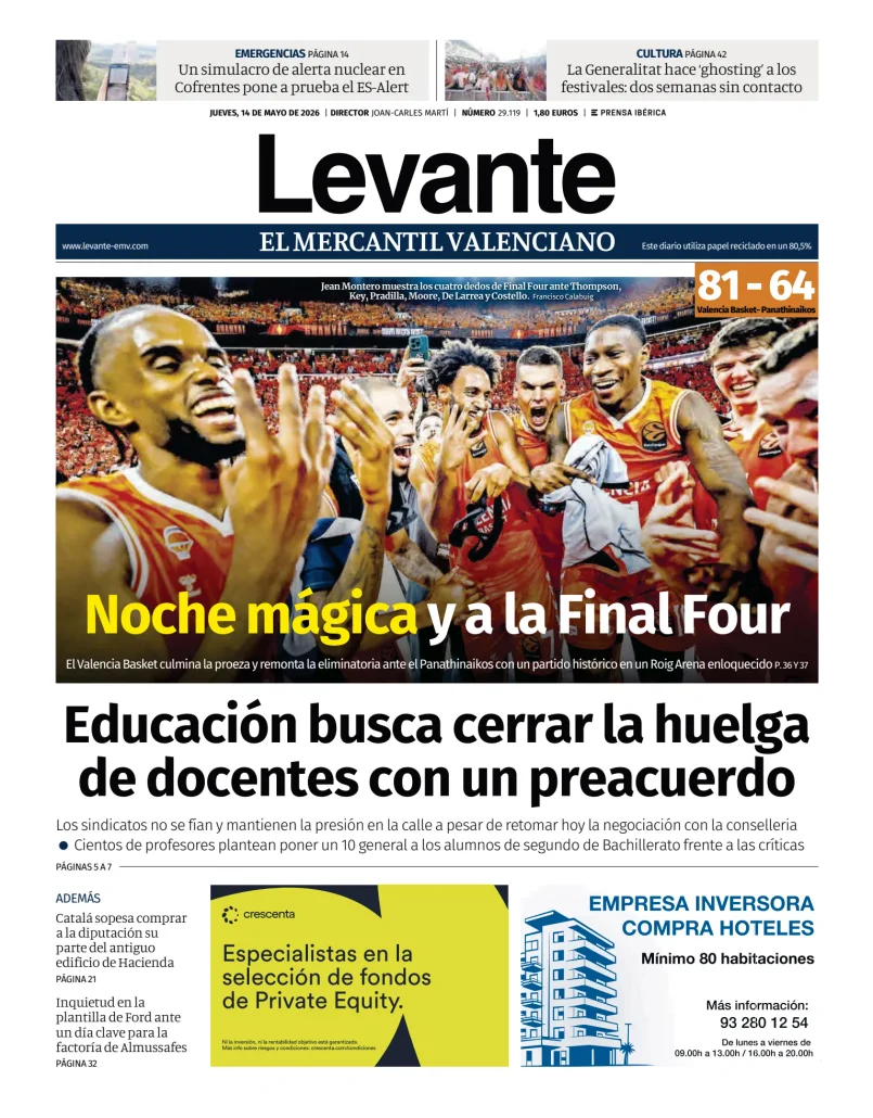 Levante EMV — 14/05