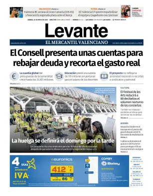 Portada de Levante EMV, 30 de mayo de 2026
