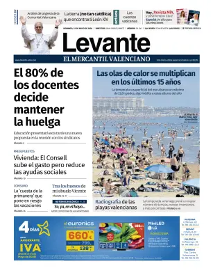 Portada de Levante EMV, 31 de mayo de 2026