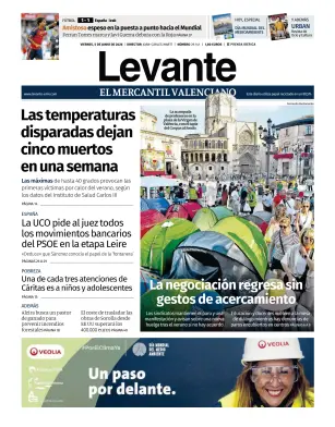 Portada de Levante EMV, 5 de junio de 2026