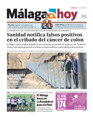 Portada de Málaga Hoy, 10 de junio de 2026