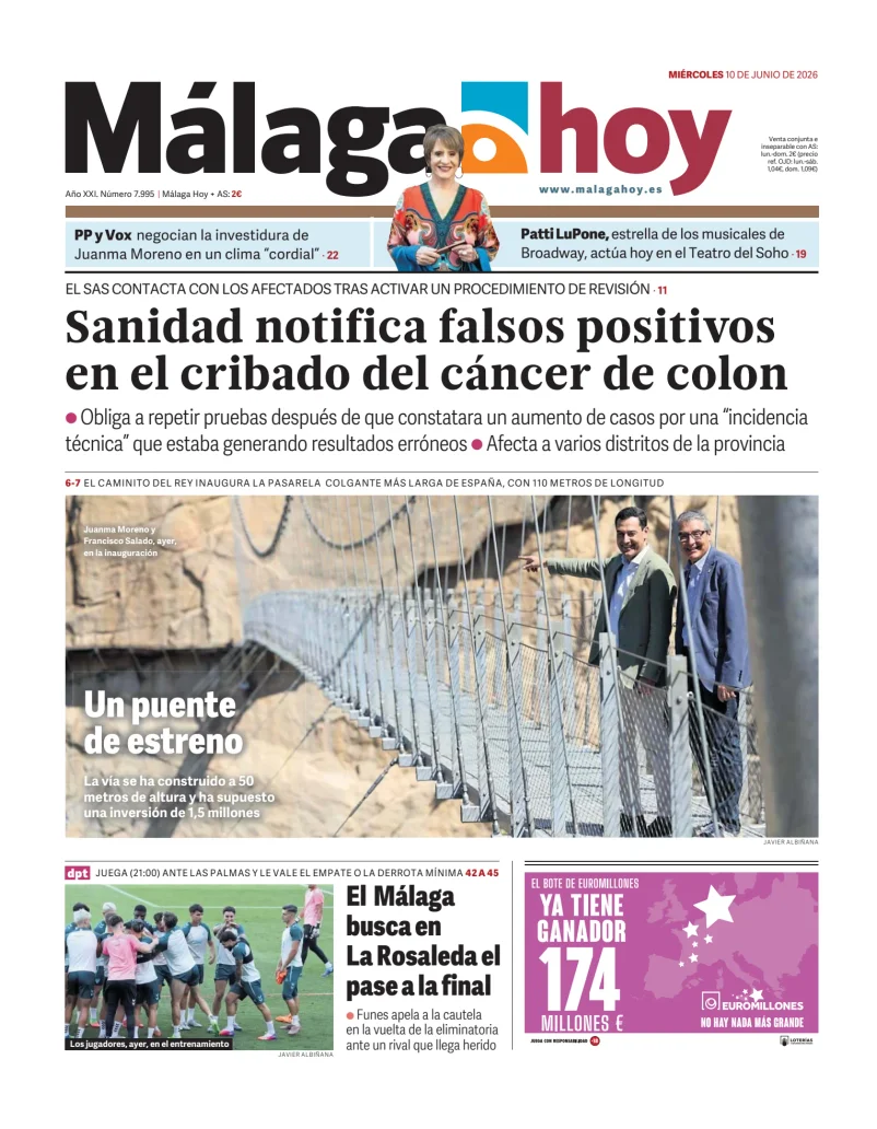 Portada de Málaga Hoy