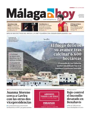 Portada de Málaga Hoy, 12 de julio de 2026
