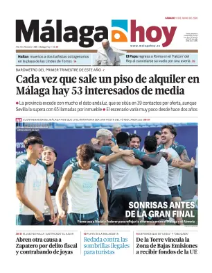 Portada de Málaga Hoy, 13 de junio de 2026