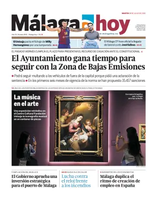 Portada de Málaga Hoy, 28 de julio de 2026