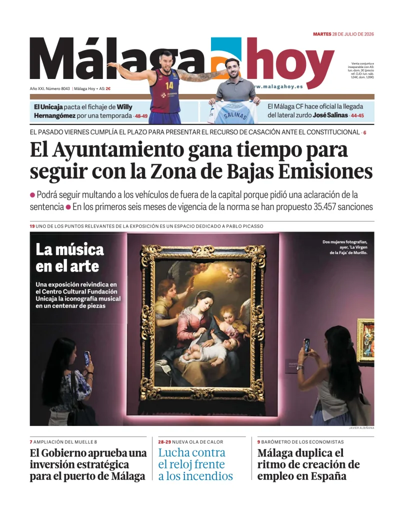 Portada de Málaga Hoy