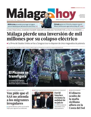 Portada de Málaga Hoy, 29 de mayo de 2026