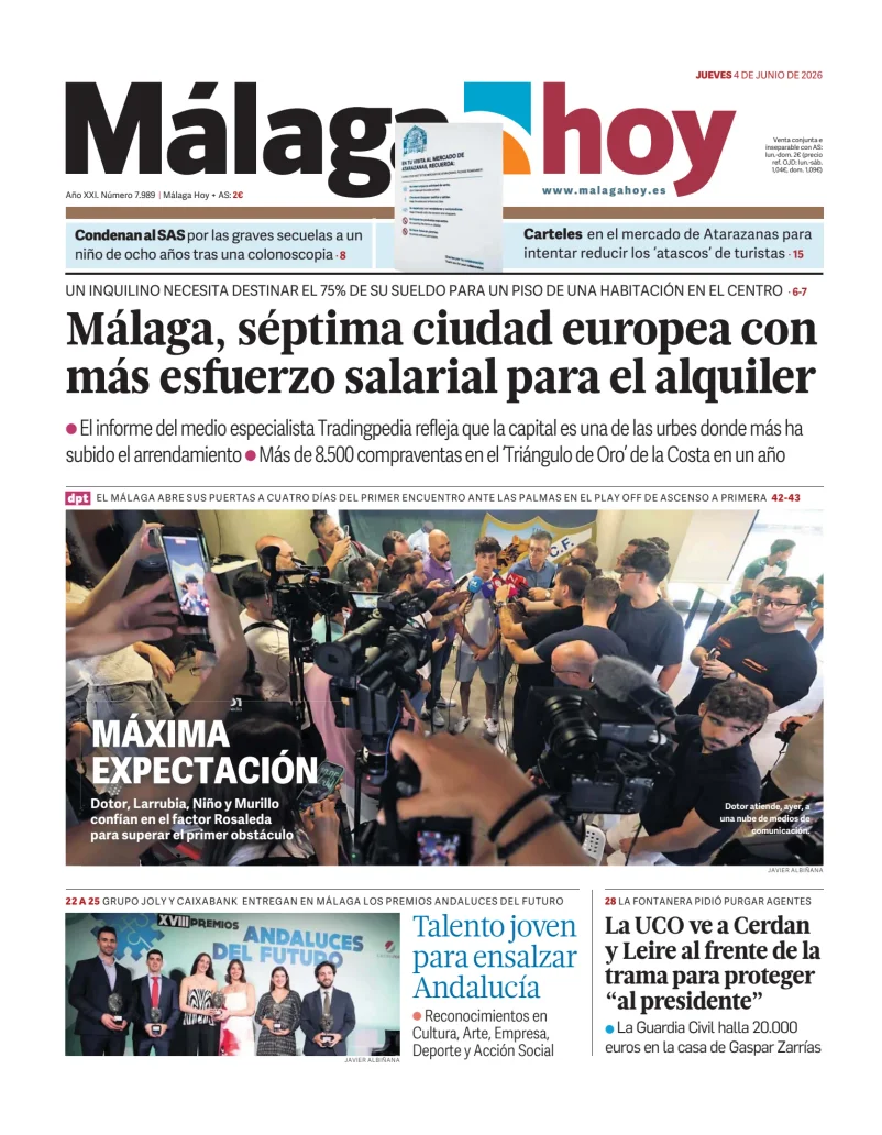 Portada de Málaga Hoy