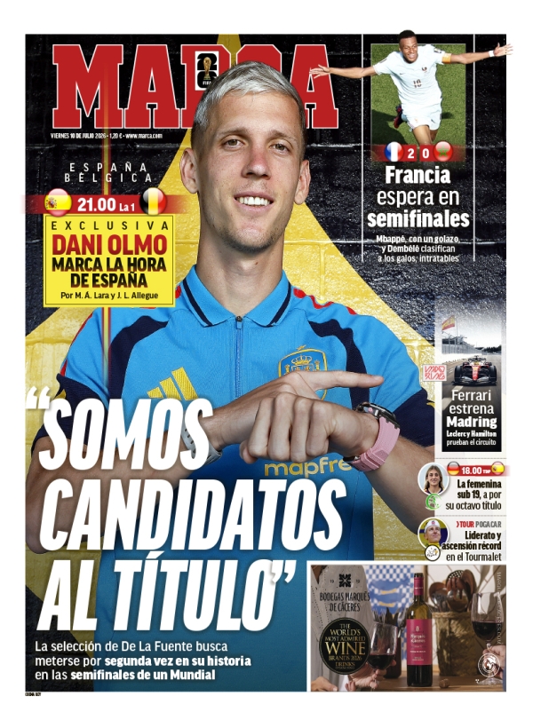 Portada de Marca Madrid, 10 de julio de 2026