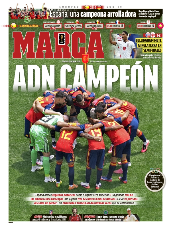 Portada de Marca Madrid, 12 de julio de 2026