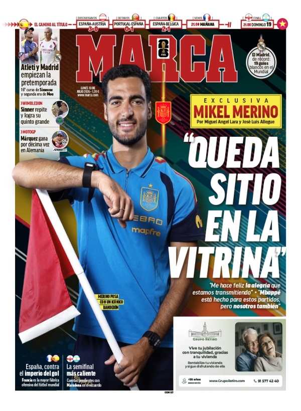 Portada de Marca Madrid, 13 de julio de 2026