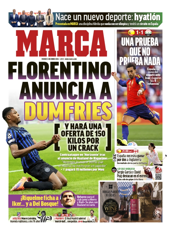 Portada de Marca Madrid, 5 de junio de 2026