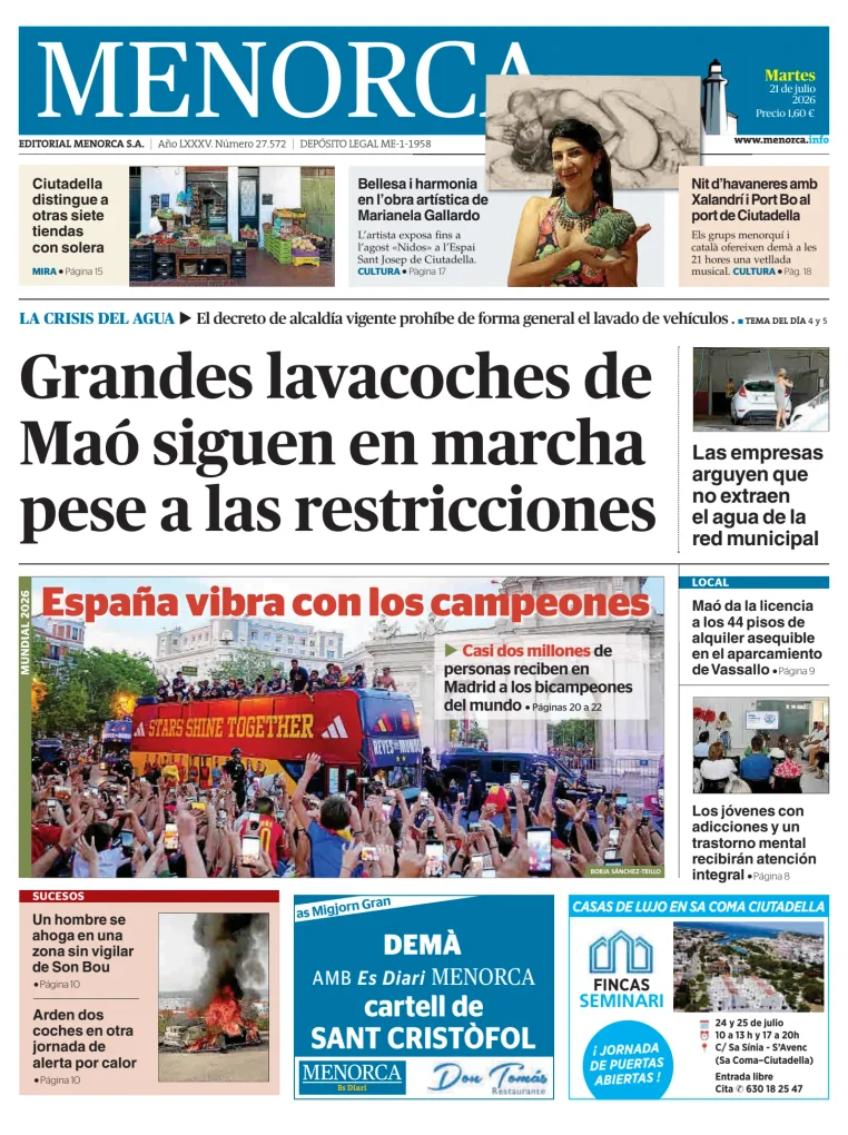 Menorca Diario Insular — 21/07