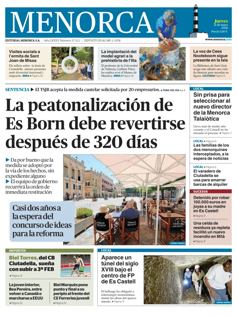 Menorca Diario Insular — 21/05